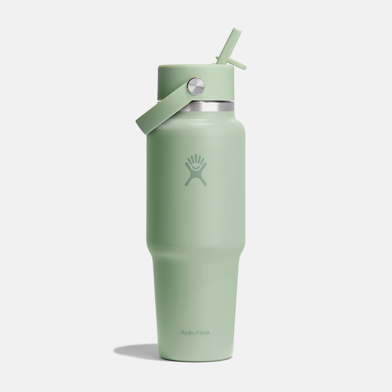 32 oz Wide Mouth Travel Bottle with Flex Straw Cap בקבוק פיה נפתחת image number null